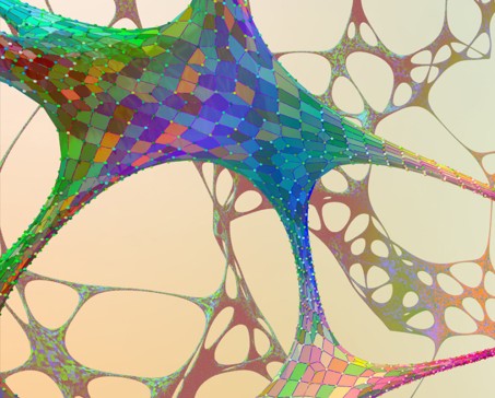 Illustration farbiger Nervenbahnen