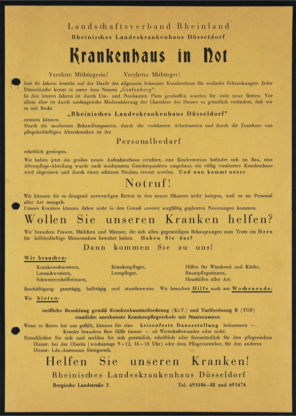 Historisches Dokument zur Personalwerbung